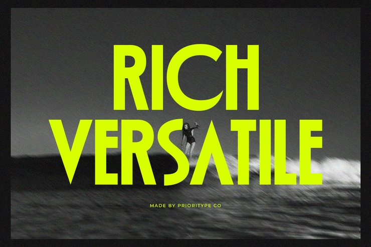 Rich versatile字体 1