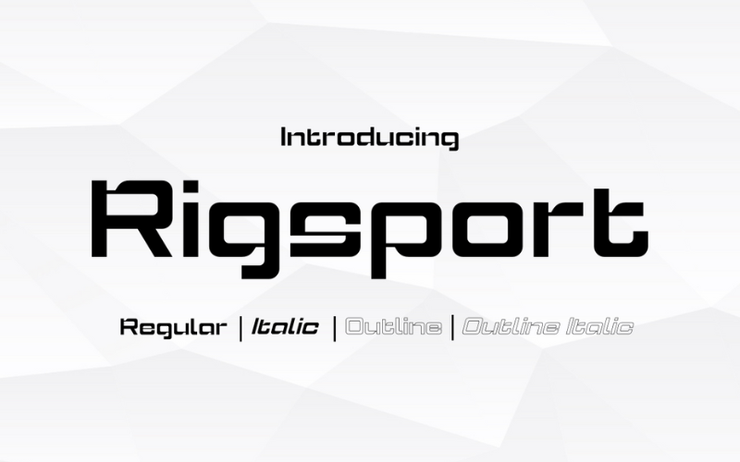 Rigsport字体 1