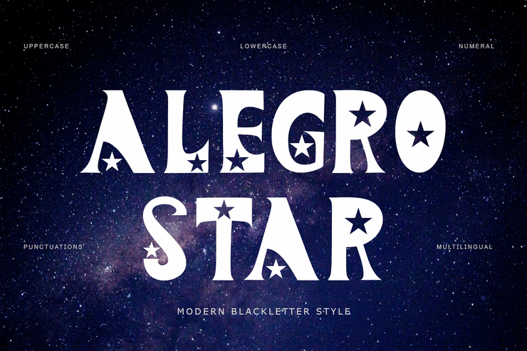 Alegro star字体 1