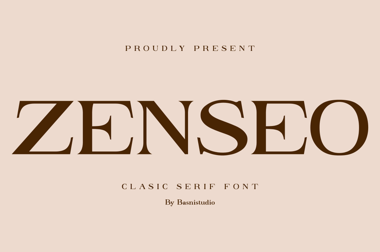 Zenseo字体 1