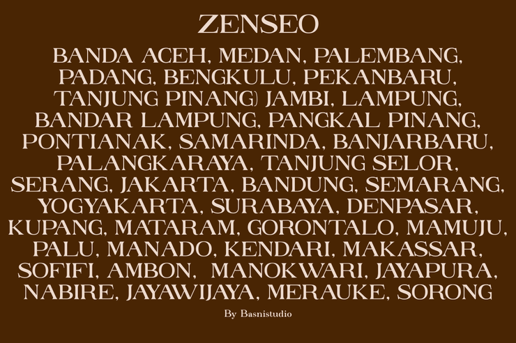 Zenseo字体 2