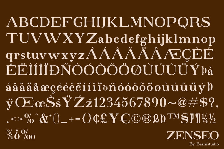 Zenseo字体 6