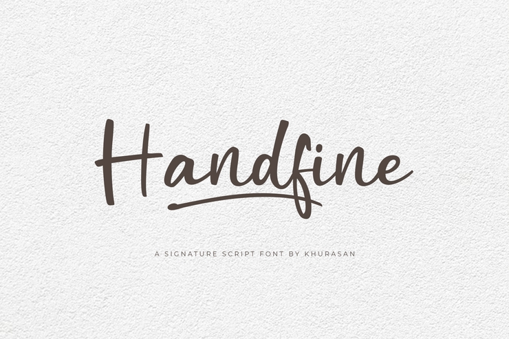 Handfine字体 1