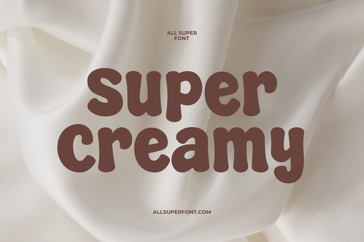 Super creamy字体 1