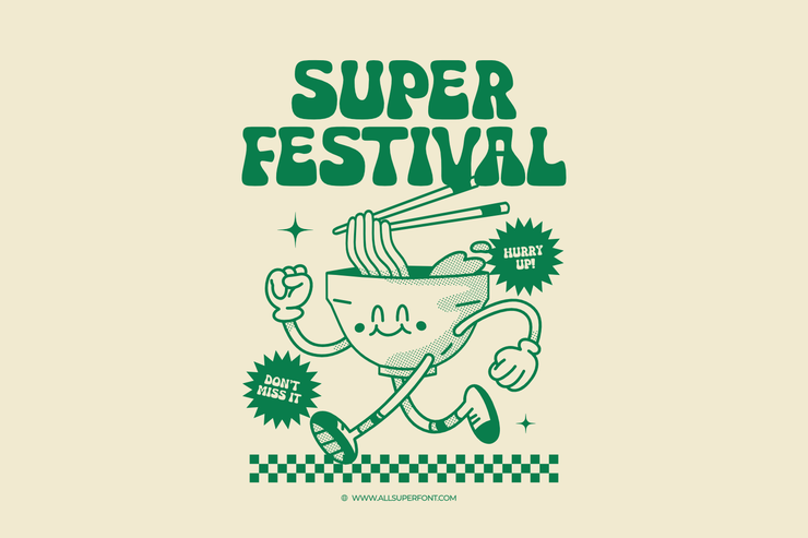 Super festival字体 1