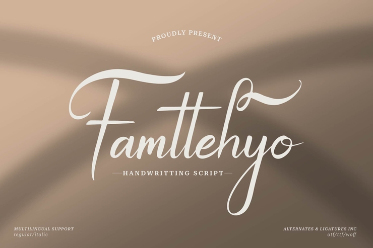 Famtehyo字体 1