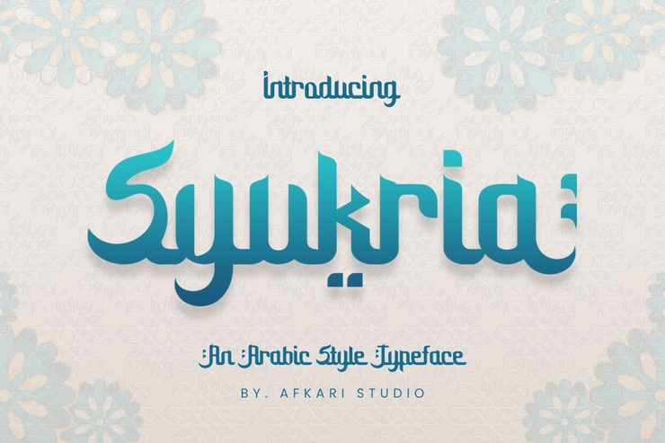 Syukria阿拉伯字体 1