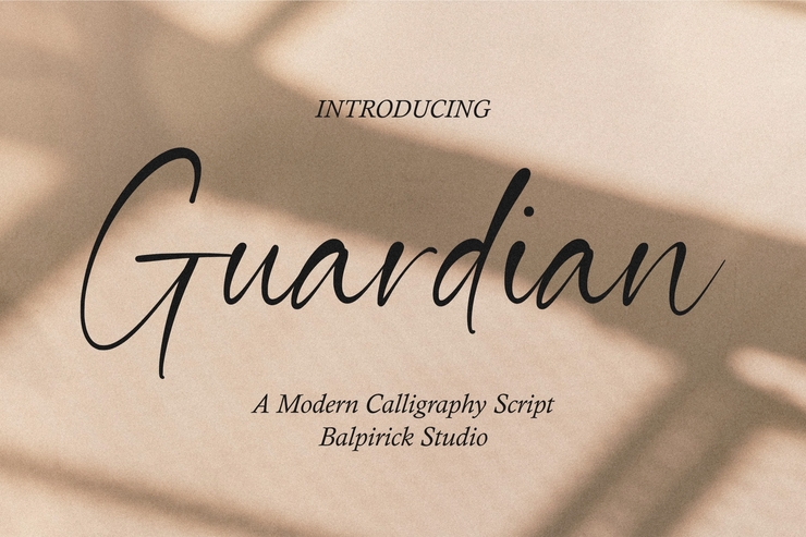 Guardian字体 1