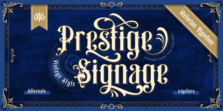 Prestige signage字体 1