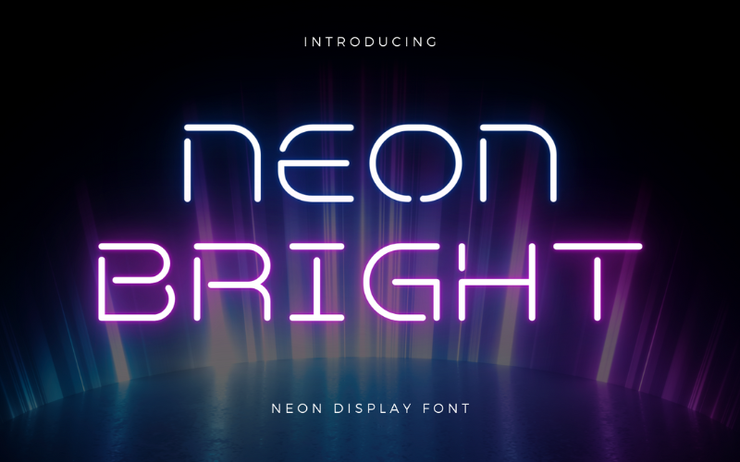 Neon bright字体 1