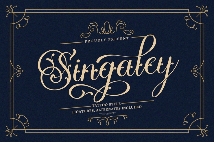 Singaley字体 2