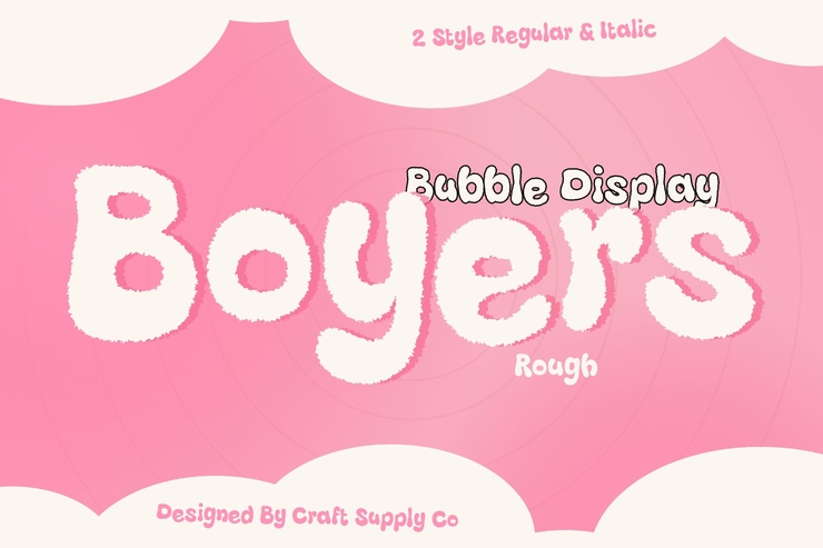Boyers rough字体 1