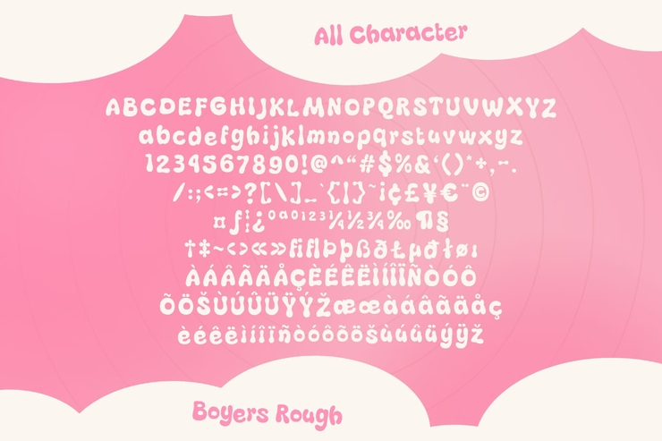 Boyers rough字体 8