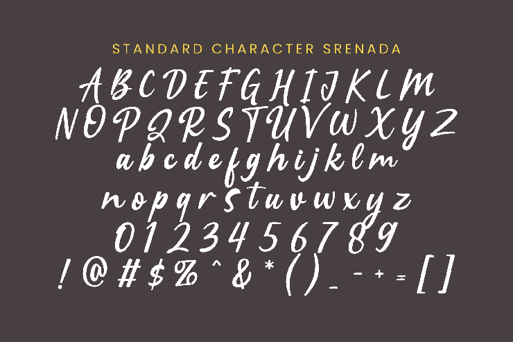 Srenada字体 2