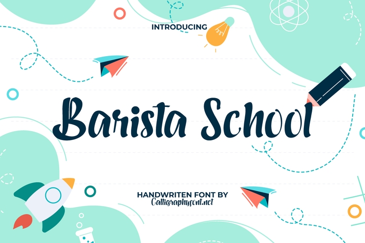 Barista school字体 1