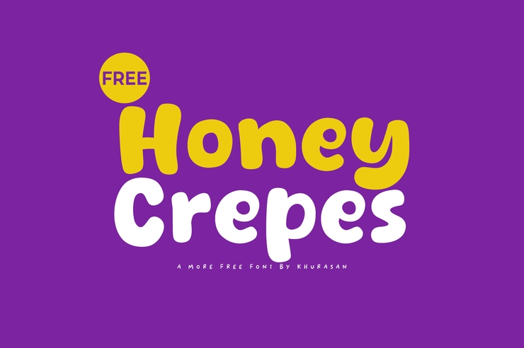 Honey crepes字体 1