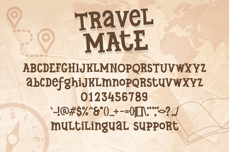 Travel mate字体 5