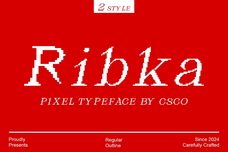 Ribka pixel字体 1