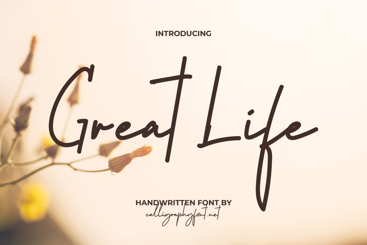 Great life字体 1