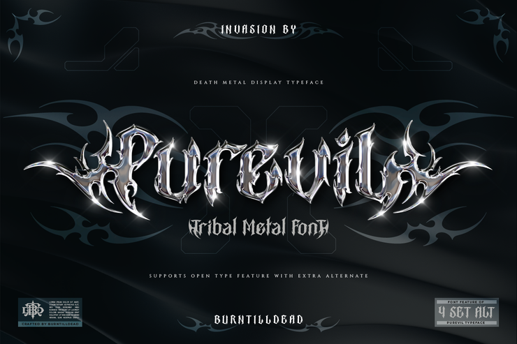 Purevil字体 1