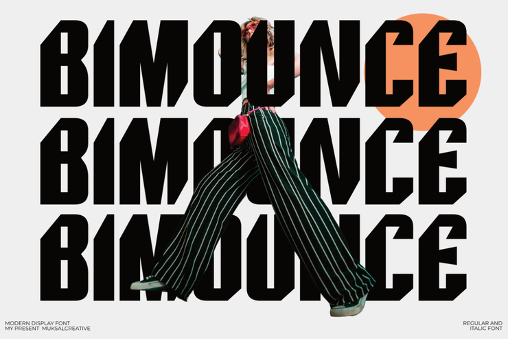 Bimounce字体 2