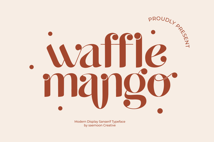 Waffle mango字体 1