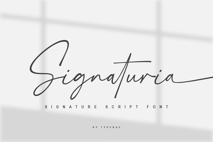 Signaturia字体 1