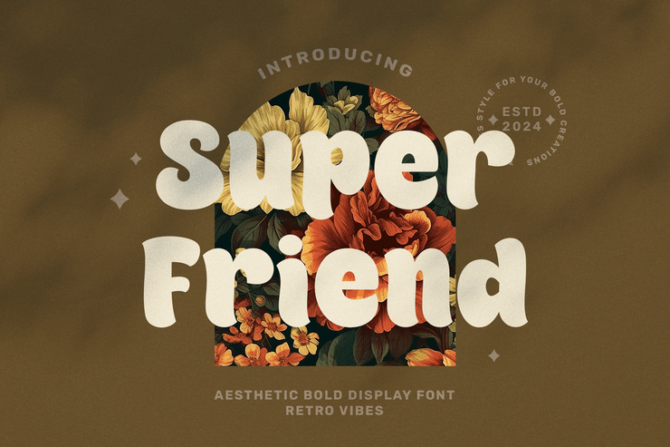 Super friend字体 1