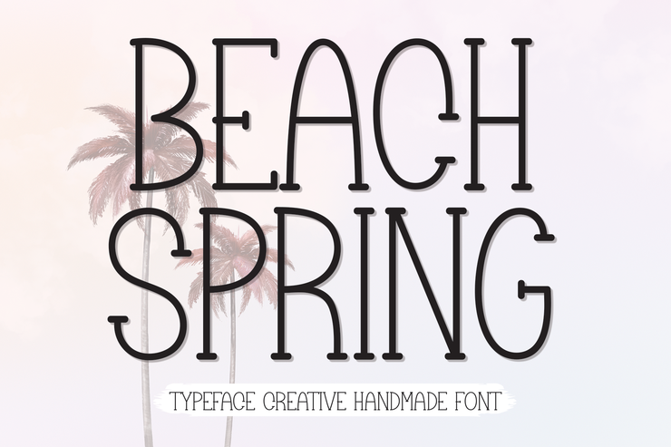 Beach spring字体 1