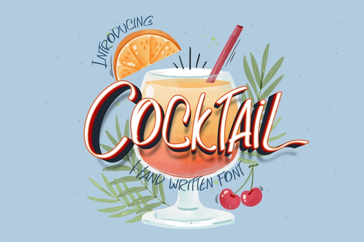 Cocktail字体 1