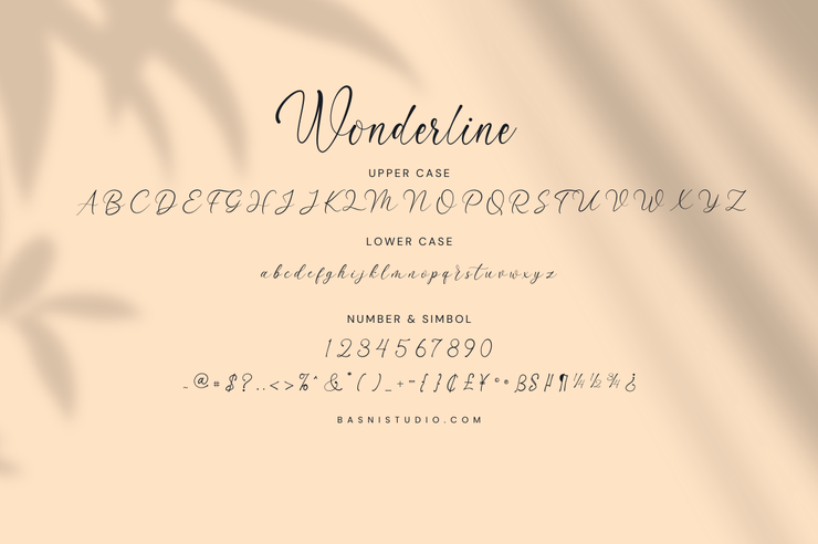 Wonderline字体 8