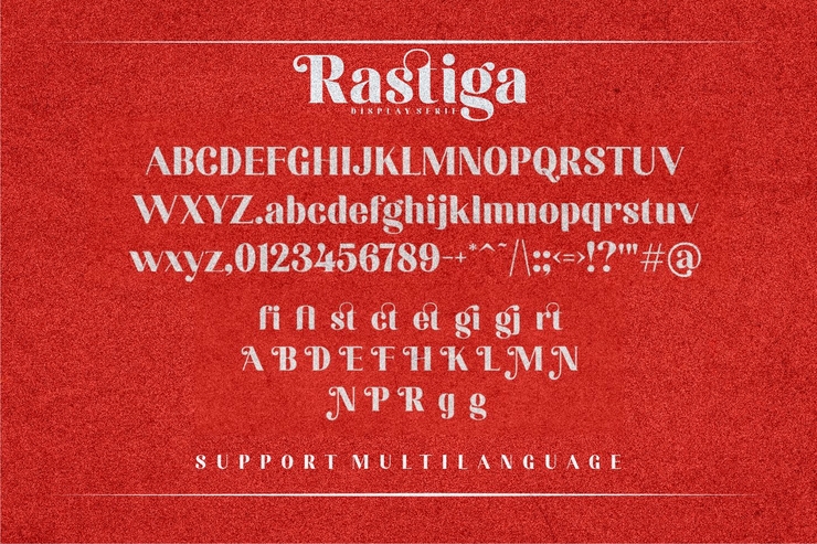 Rastiga字体 4