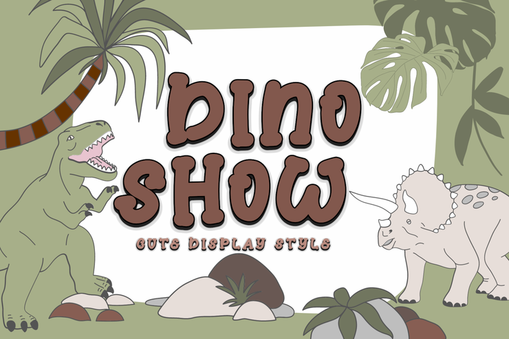 Dino show字体 1