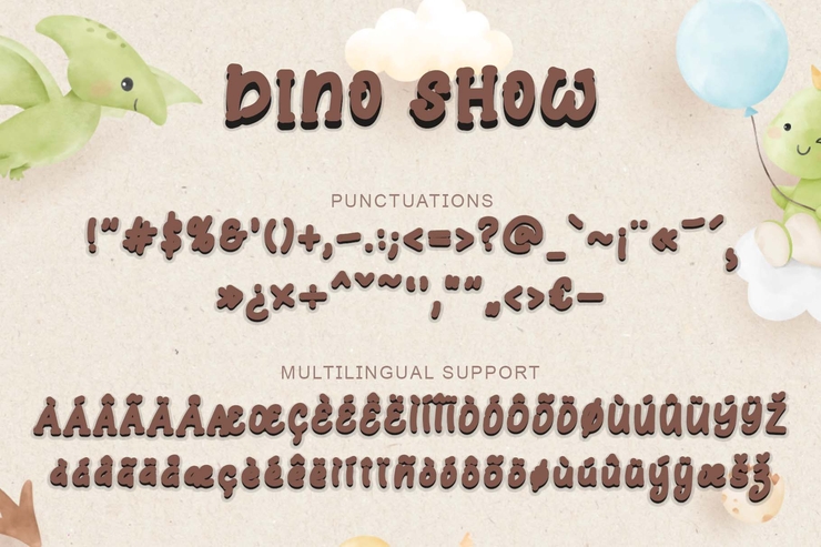 Dino show字体 7