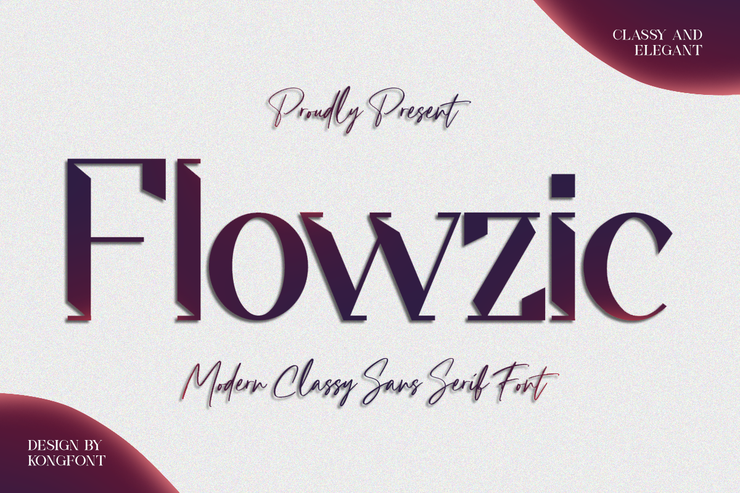 Flowzic字体 1