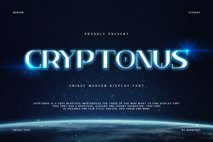Cryptonus字体 1