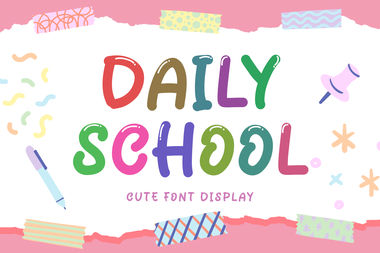 Daily school字体