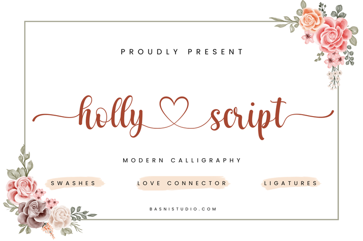 Holly script字体 1
