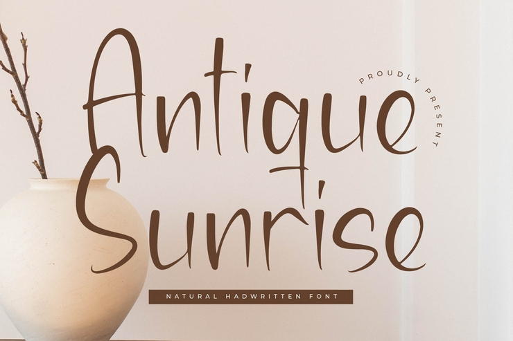 Antique sunrise字体 1