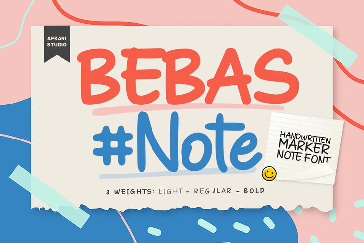 Bebas note字体 1