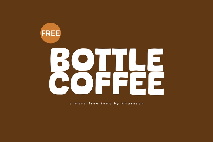 Bottle coffee字体 1