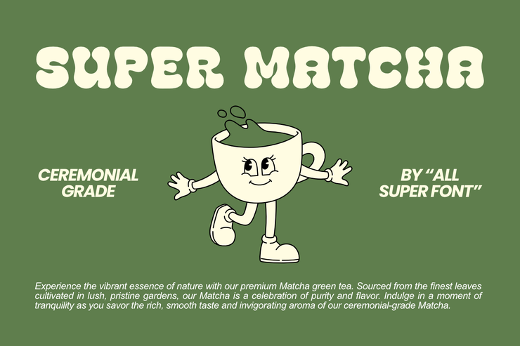 Super matcha字体 1