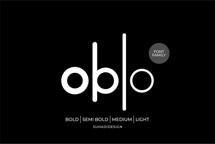 Oblo light字体 1