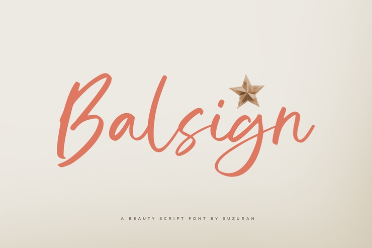 Balsign字体 1