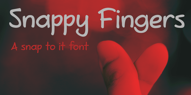 Snappy fingers字体 1