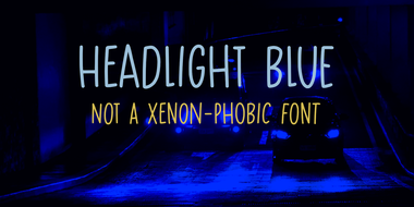 Headlight blue字体