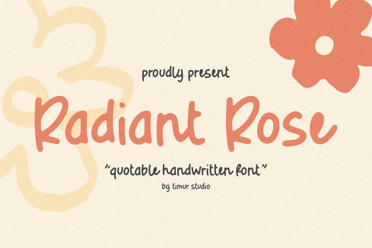 Radiant rose字体 1