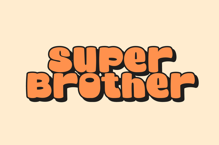 Super brother字体 1