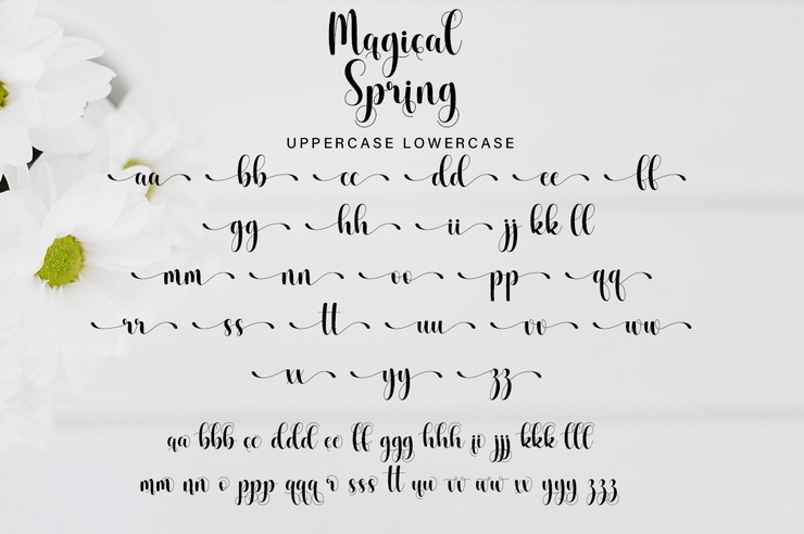 Magical spring字体 8