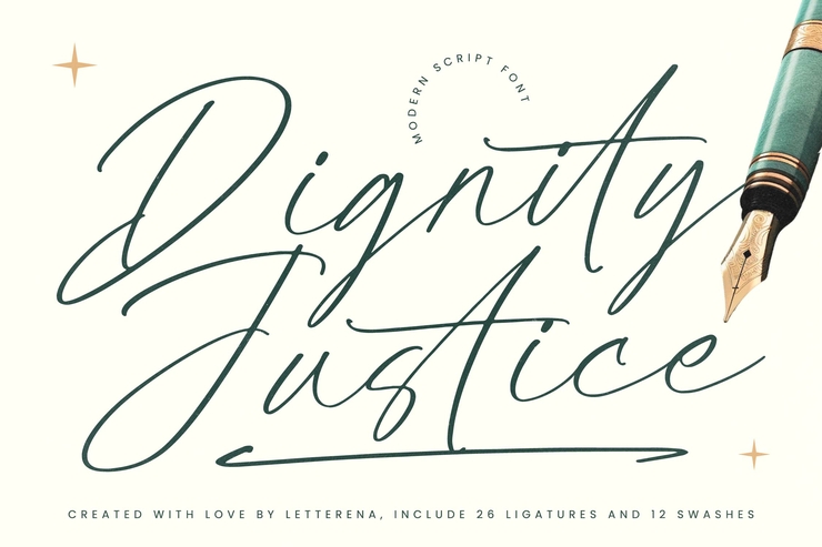 Dignity justice字体 1